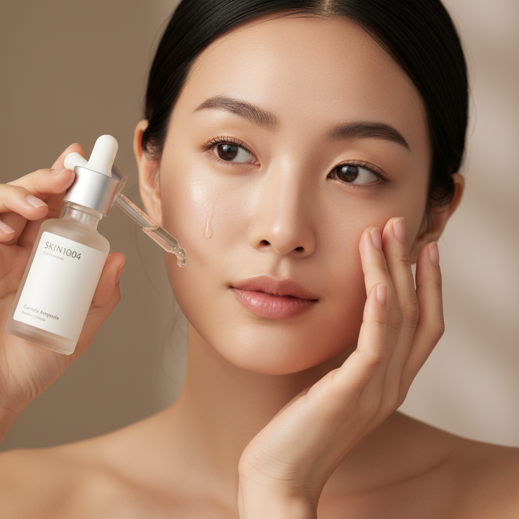 Centella Ampoule Kit Model Application