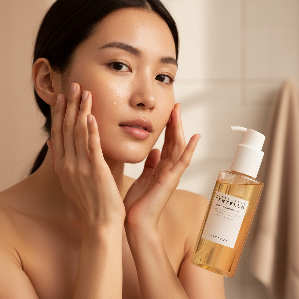 Centella Cleansing Oil - Woman Using Product
