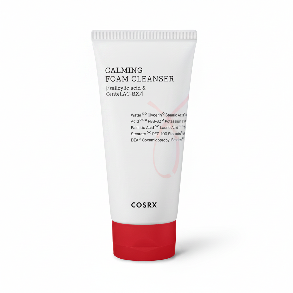 COSRX Calming Foam Cleanser White Background