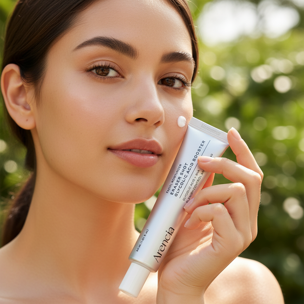 Girl Using Arencia Product