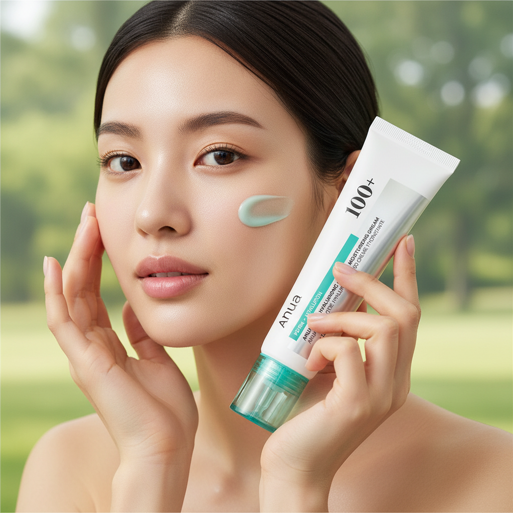 Anua PDRN Hyaluronic Acid 100 Moisturizing Cream - Lifestyle Application