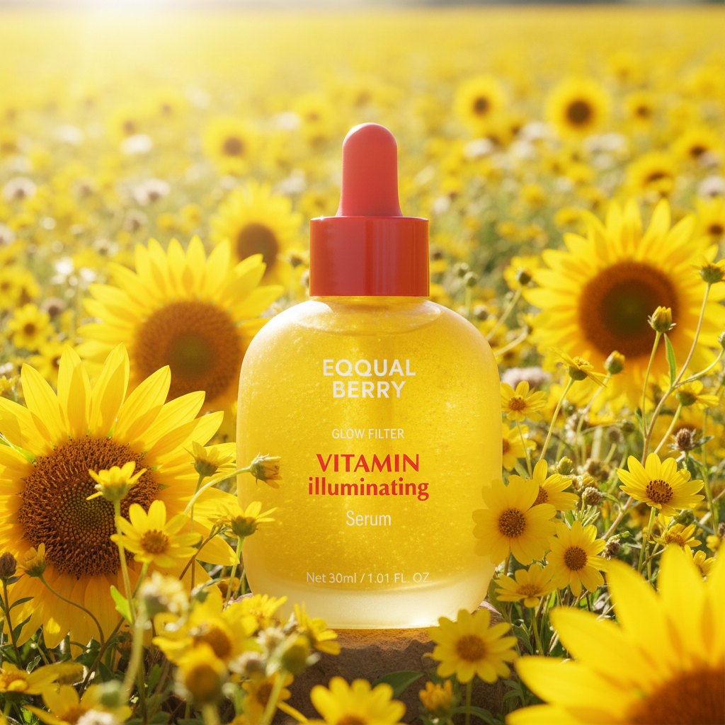 EQQUAL BERRY Serum sunflower field