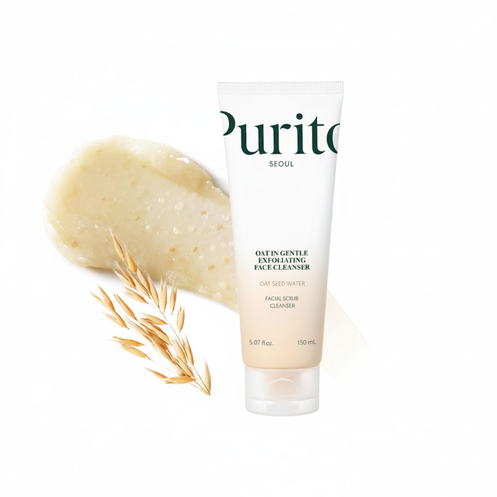 PURITO SEOUL Oat In Gentle Exfoliating Face Cleanser white background