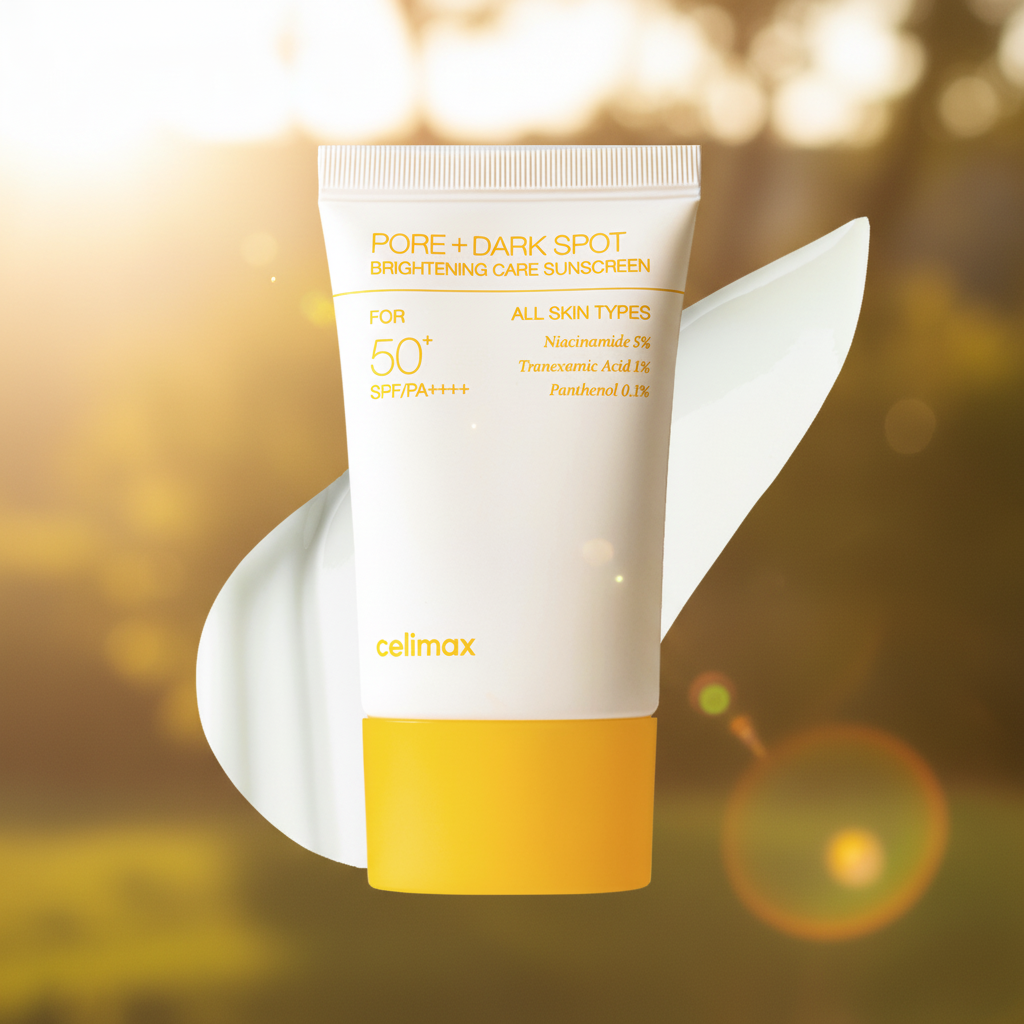 Celimax sunscreen golden hour outdoor
