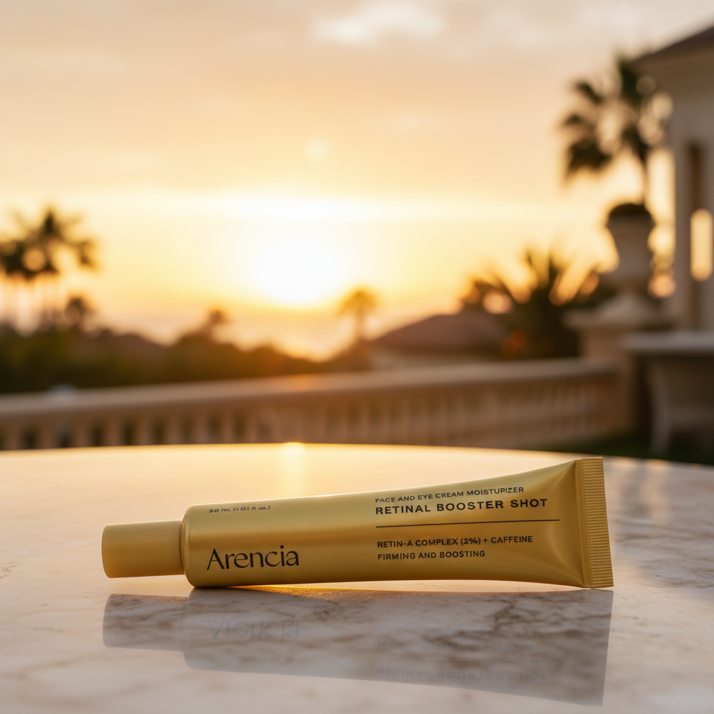 Arencia Retinal Booster Shot at sunset terrace