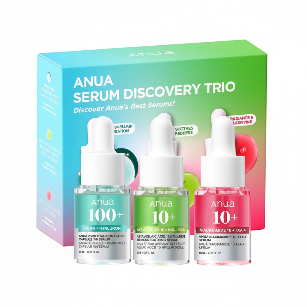 ANUA Serum Mini Discovery Set white background