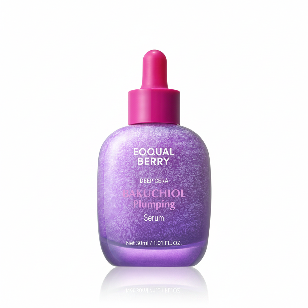 EQQUAL BERRY Bakuchiol Plumping Serum on white background