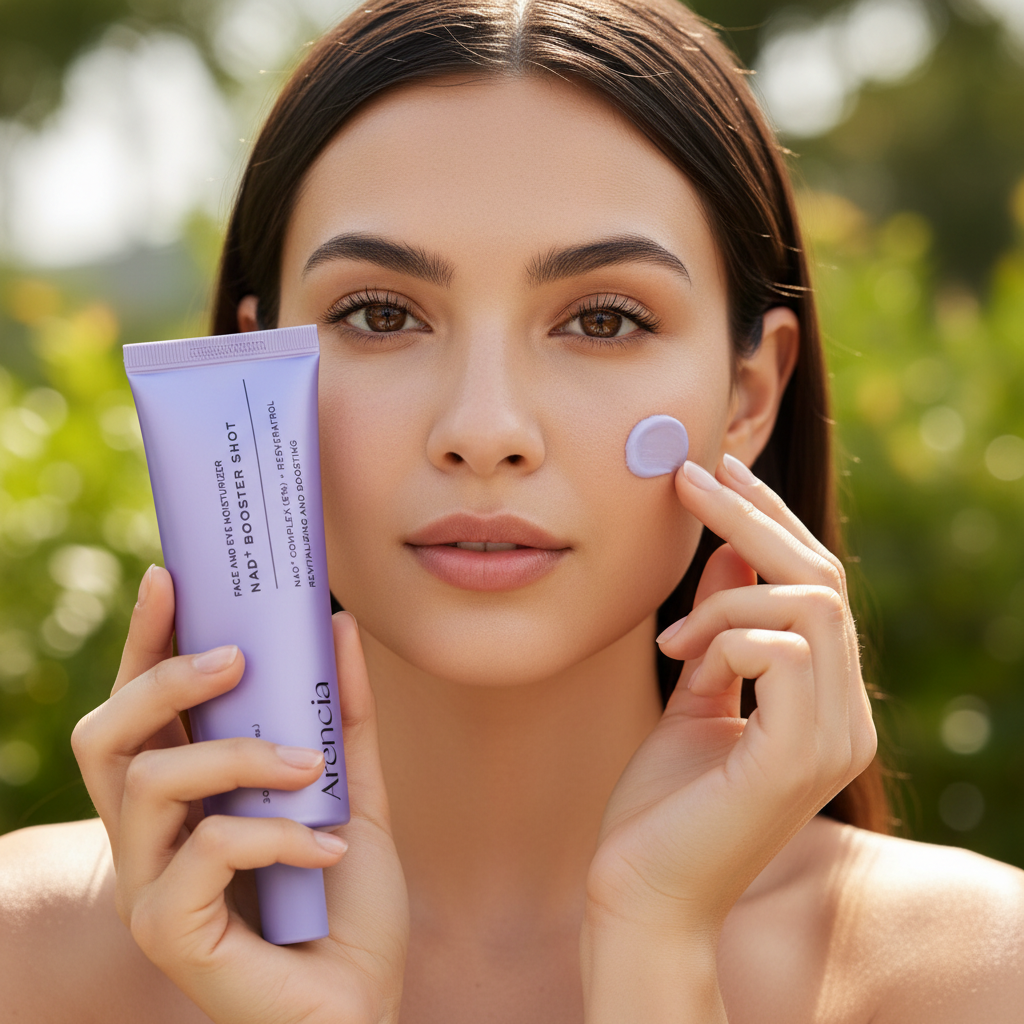 Arencia NAD+ Booster Shot - Woman Applying