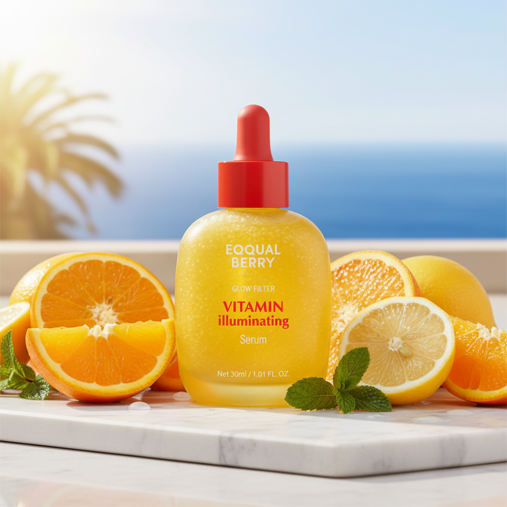 EQQUAL BERRY Serum with citrus outdoor