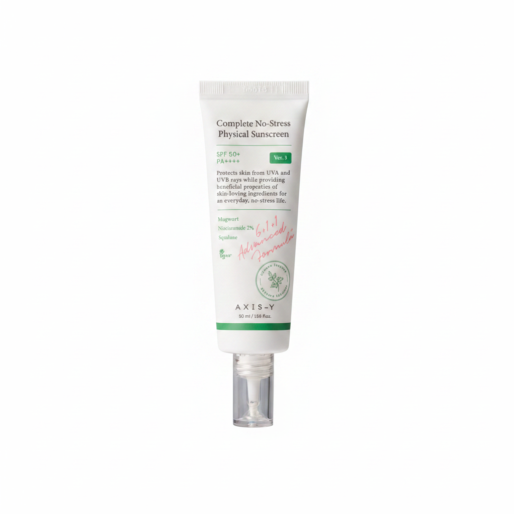 AXIS-Y Complete No-Stress Physical Sunscreen white background