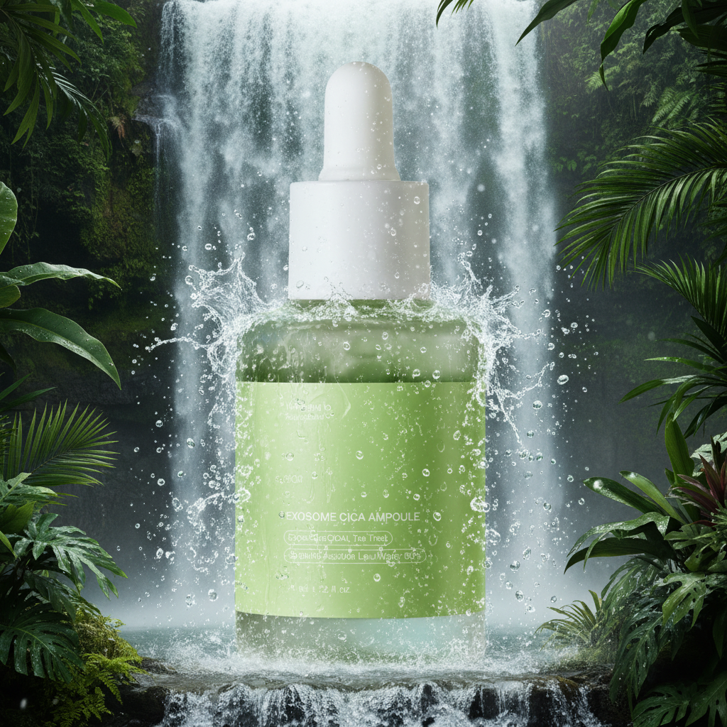 Medicube Exosome Cica Serum - Waterfall Background