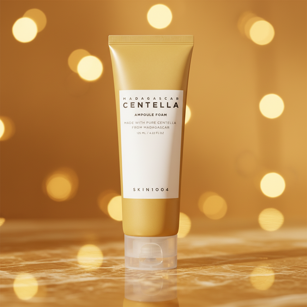 Centella Ampoule Foam - Golden Luxury Background