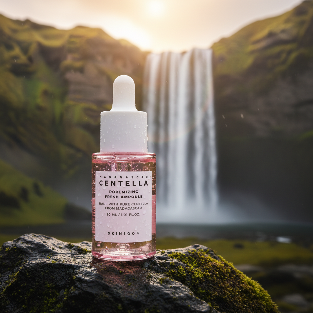 Centella Poremizing Waterfall Background