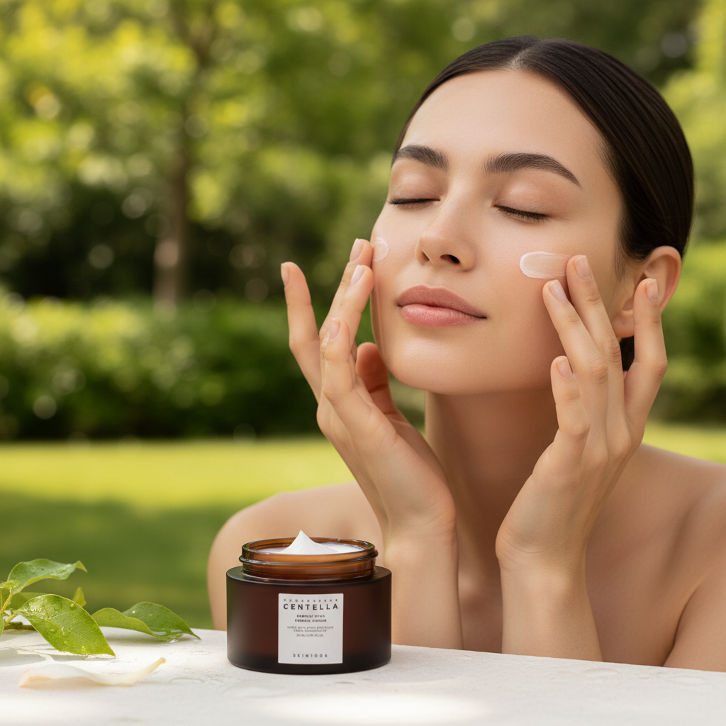 Image 2 – Woman Applying Cream