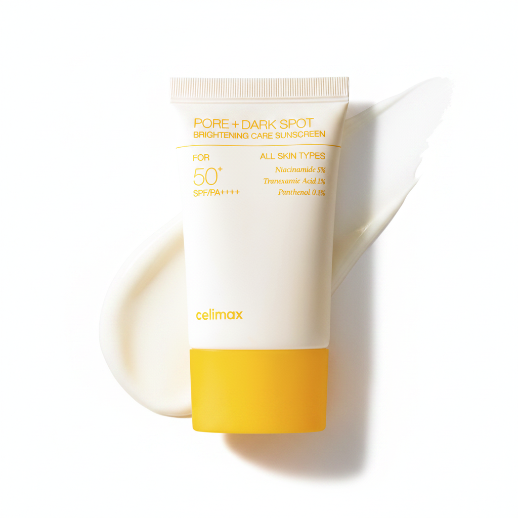 Celimax Pore+Dark Spot Brightening Care Sunscreen white background
