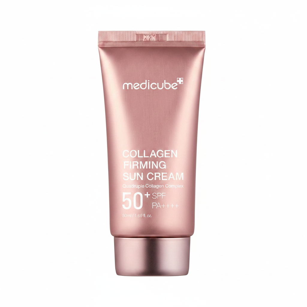Medicube Collagen Firming Sun Cream SPF50+ white background