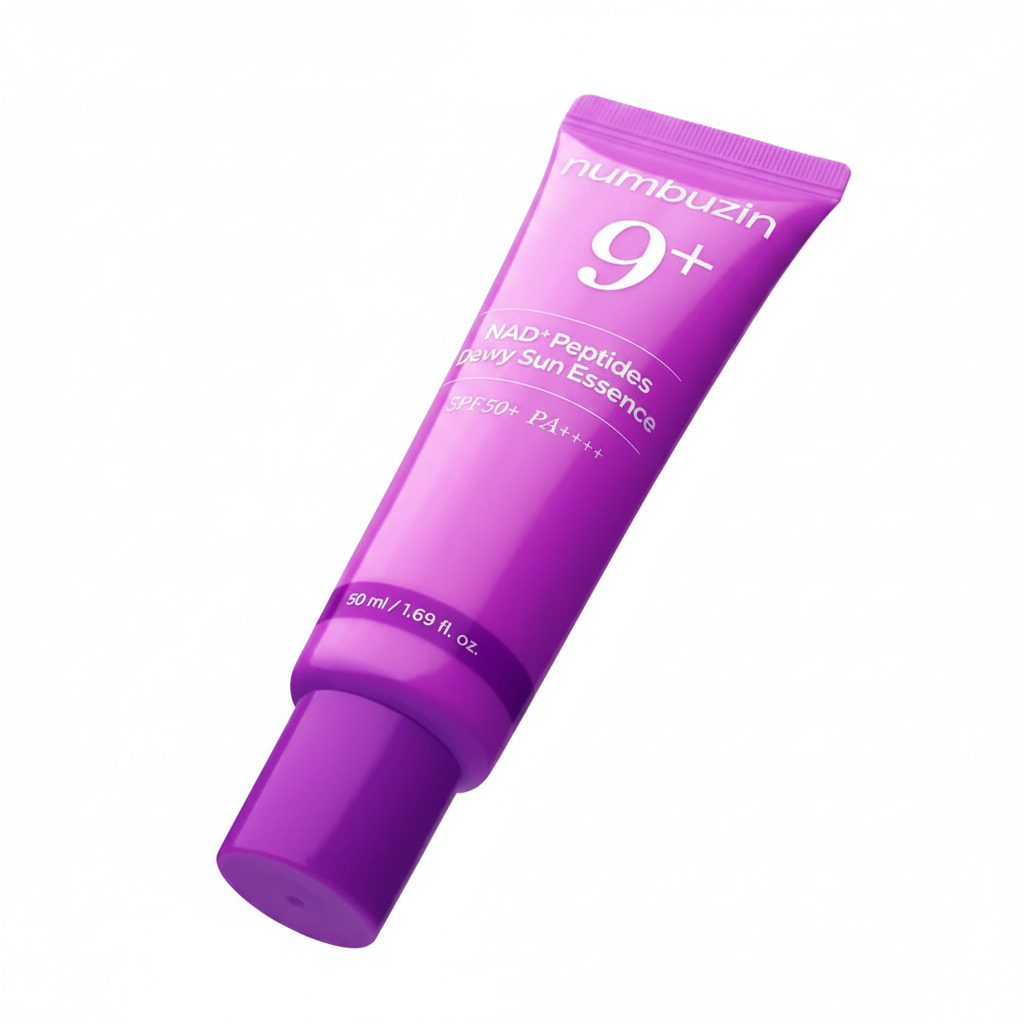 Numbuzin No.9 NAD Peptides Dewy Sun Essence on white background