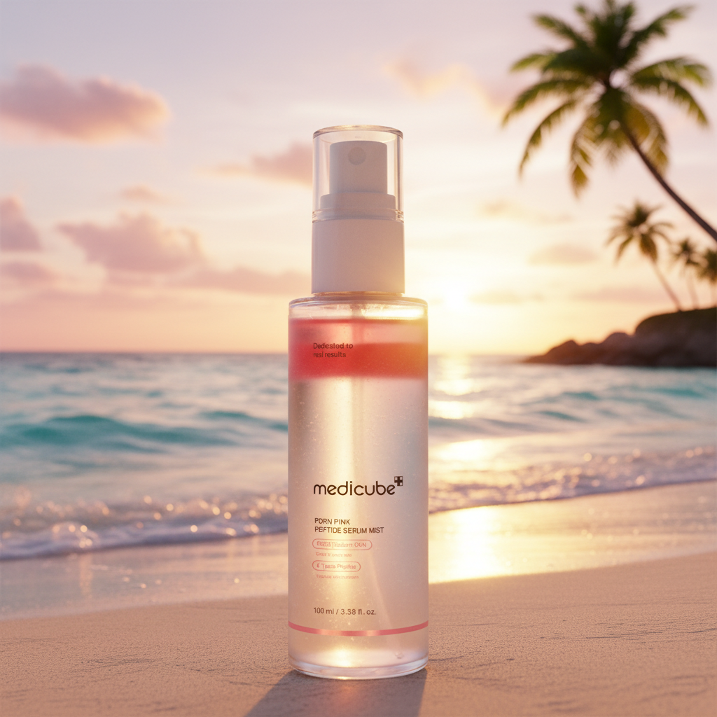 Medicube PDRN Pink Serum Mist – Beach Sunset