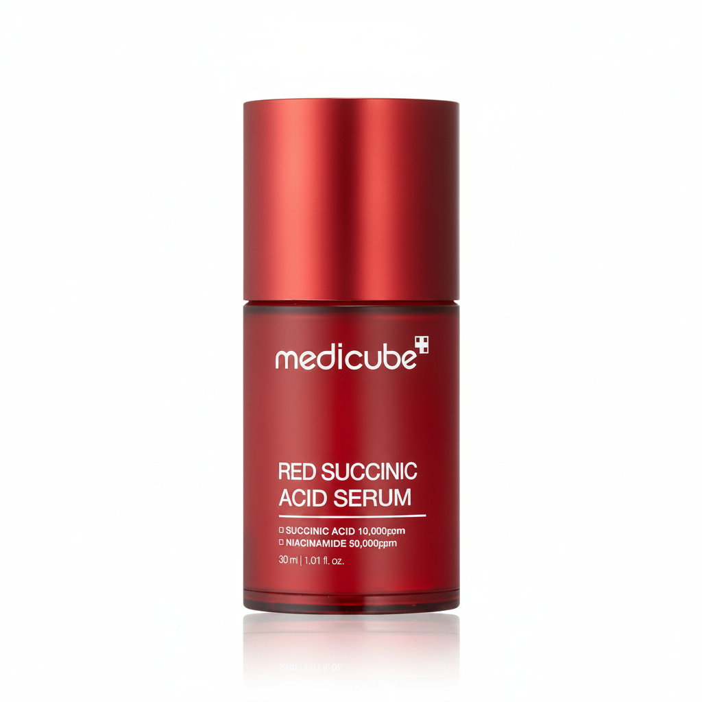Medicube Red Succinic Acid Serum – White Background