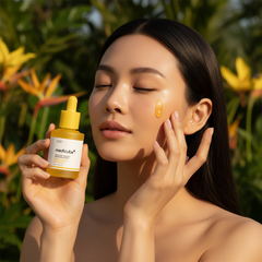 Woman Using Serum